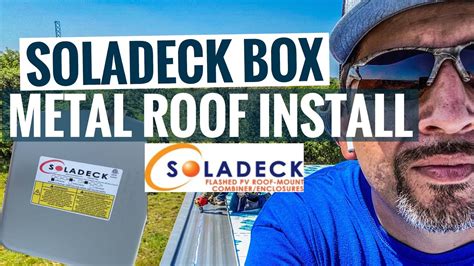 metal roof combiner box|SolaDeck Combiner Box Metal Roof Install – San .